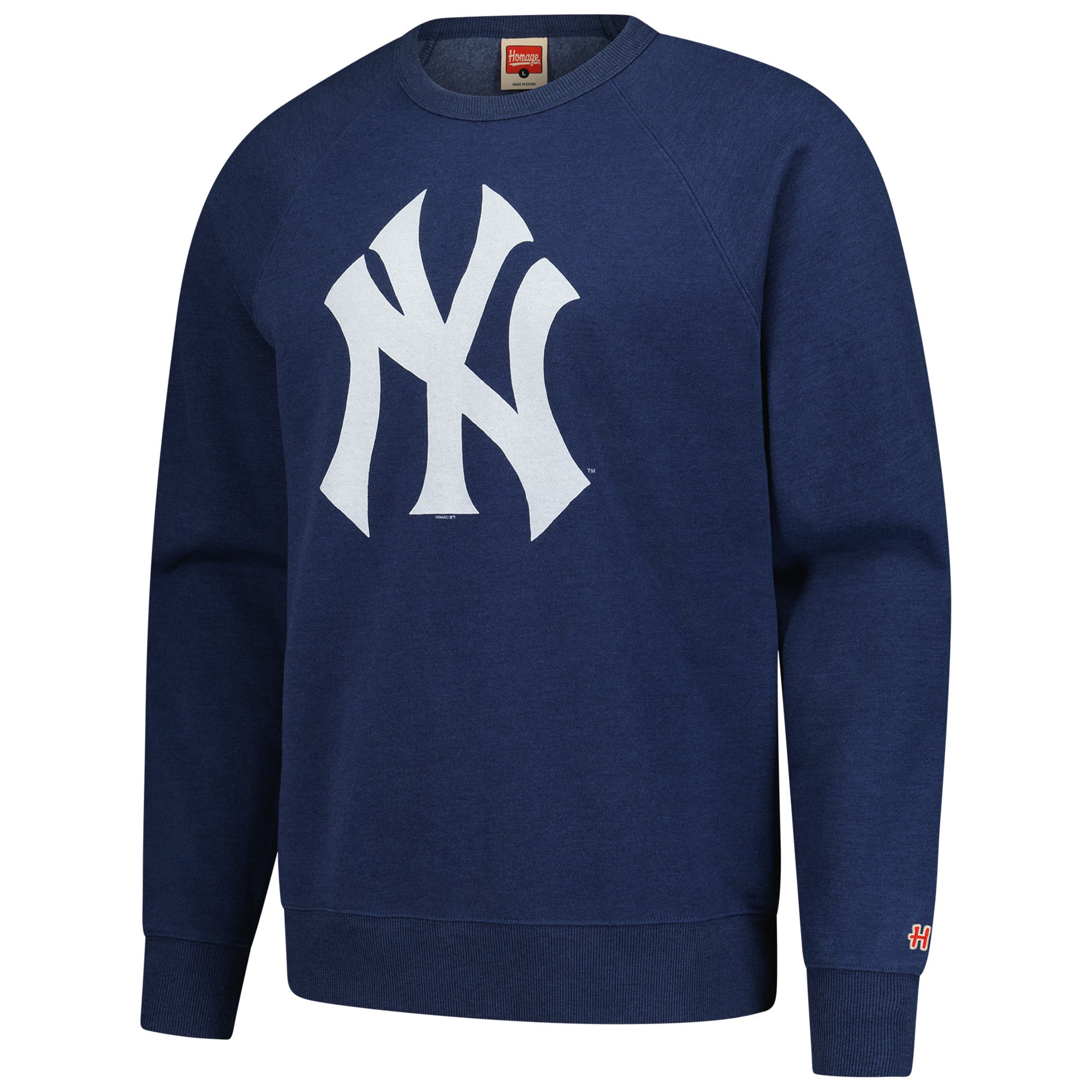 Sweat-shirt rétro Tri-Blend bleu marine pour homme des Yankees de New York